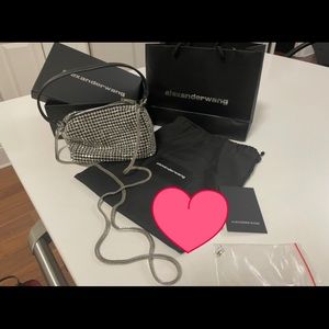 Alexander Wang rhinestone pouch